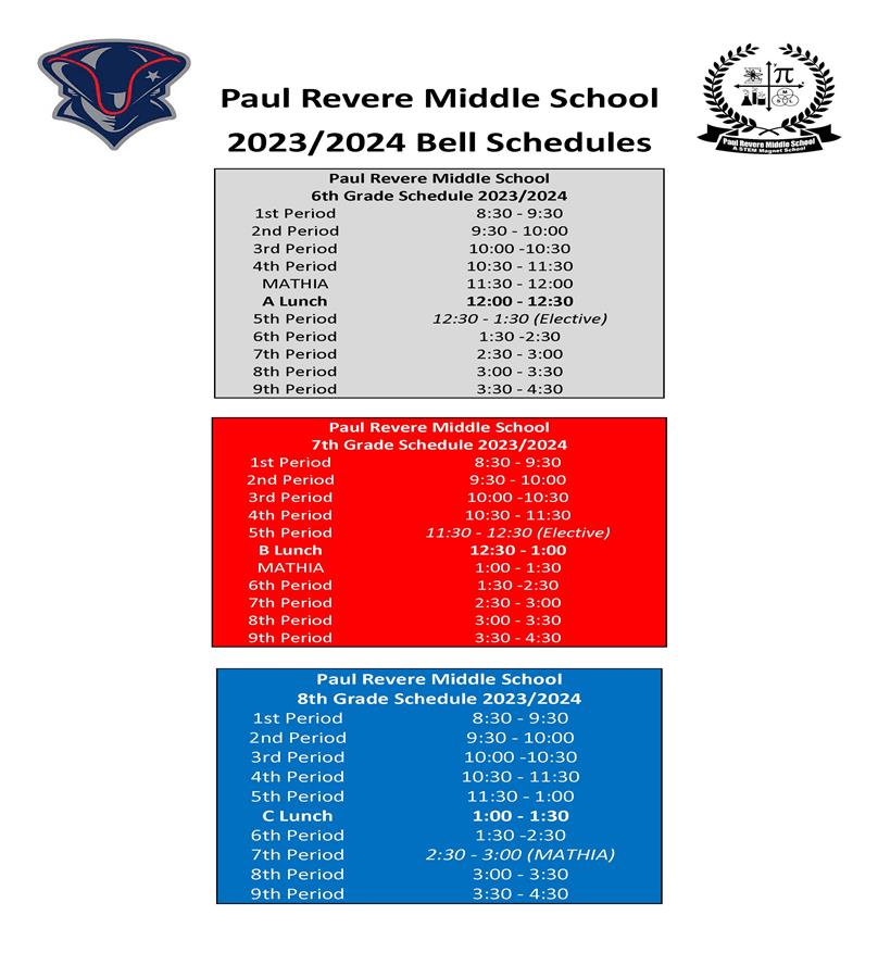 23-24 Bell Schedule